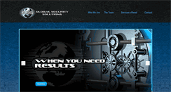 Desktop Screenshot of globalsecuritysolutions.com